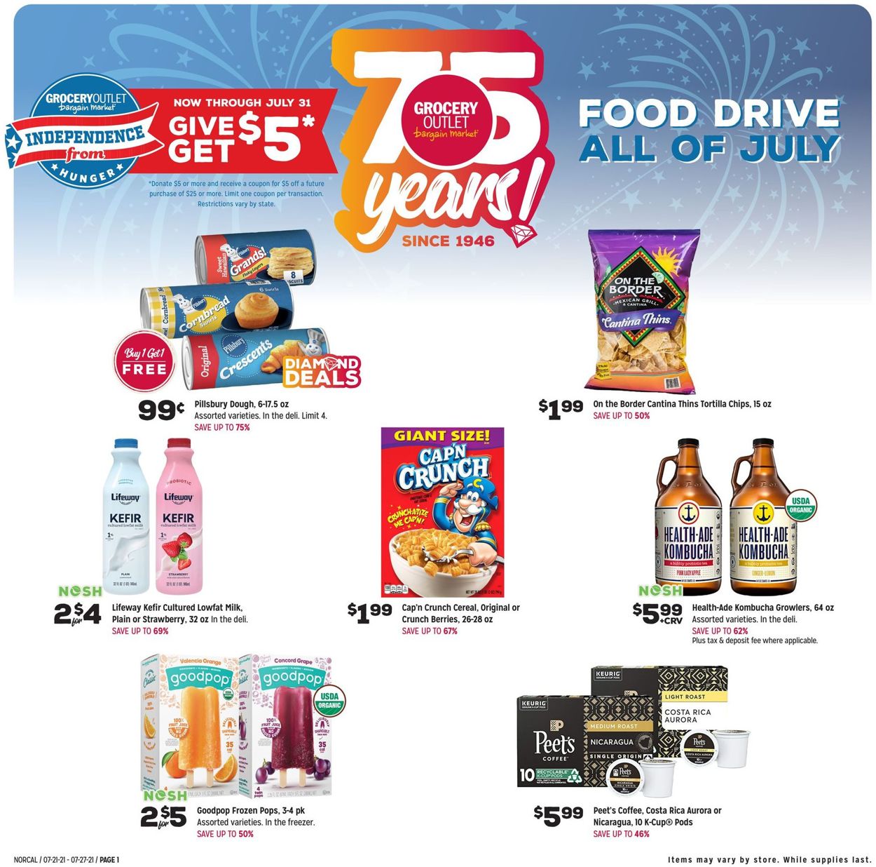 Catalogue Grocery Outlet from 07/21/2021