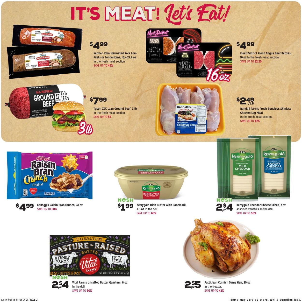 Catalogue Grocery Outlet from 08/18/2021