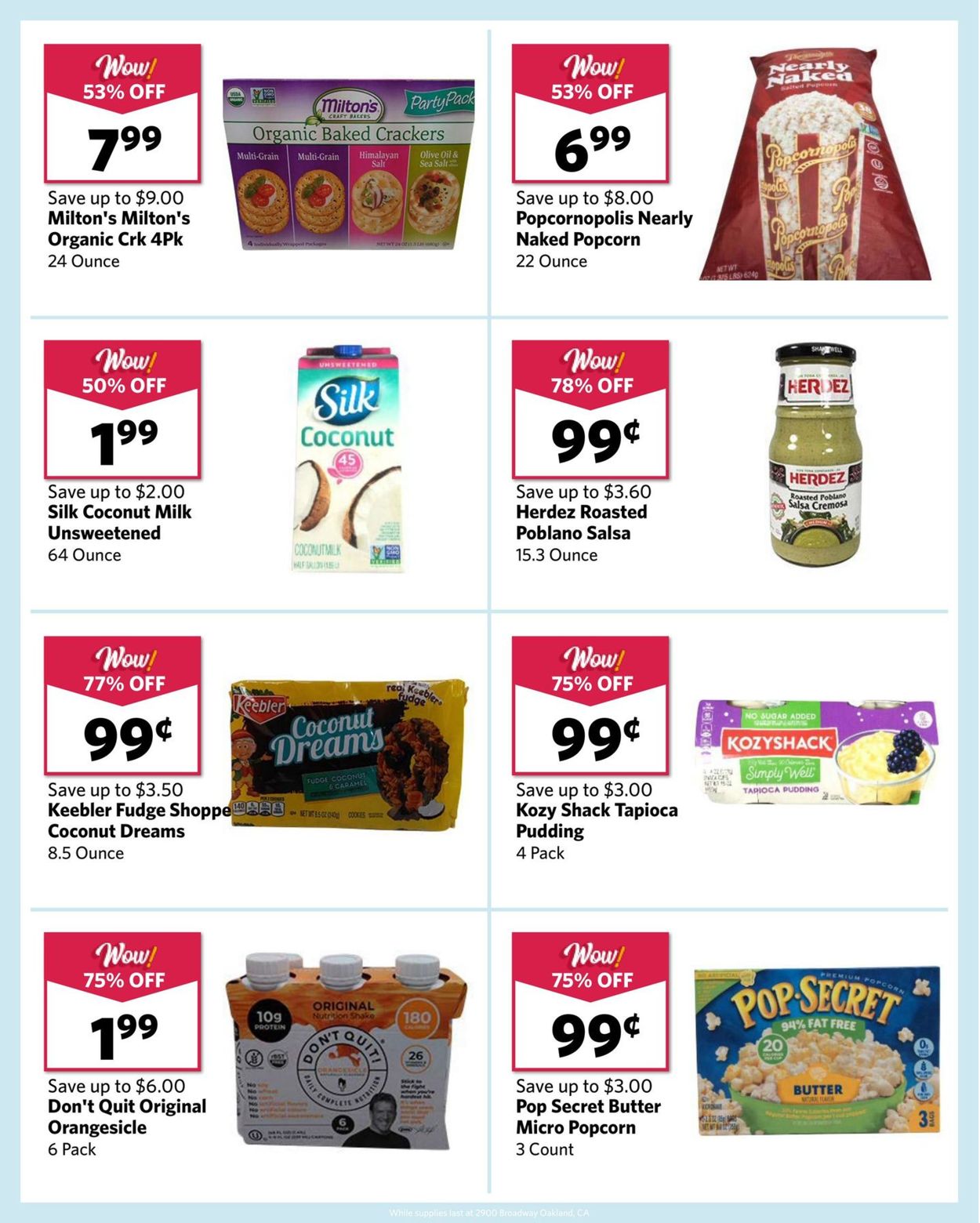 Catalogue Grocery Outlet from 08/18/2021