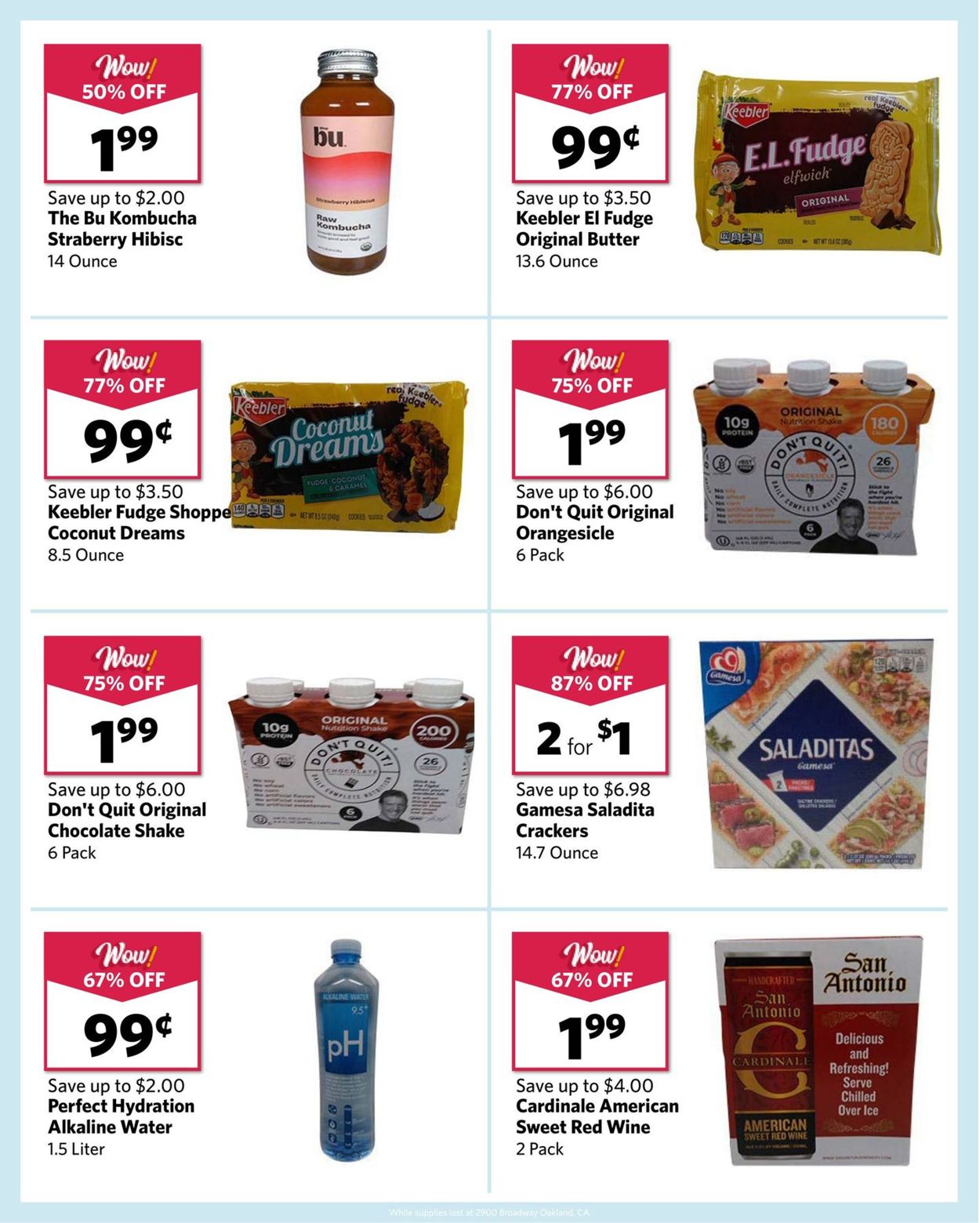 Catalogue Grocery Outlet from 08/25/2021