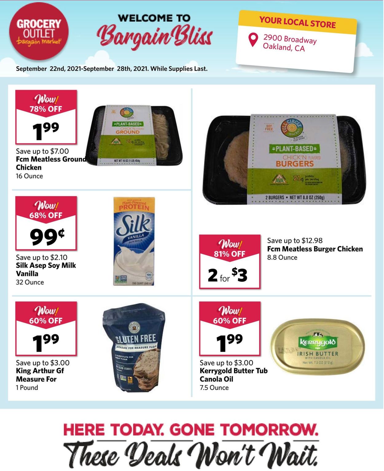 Catalogue Grocery Outlet from 09/22/2021