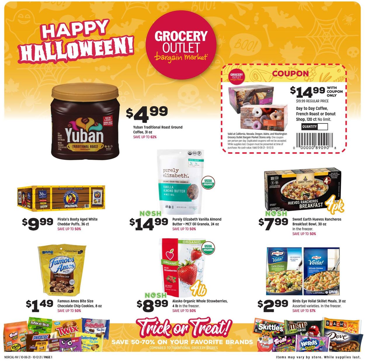 Catalogue Grocery Outlet Halloween 2021 from 10/06/2021