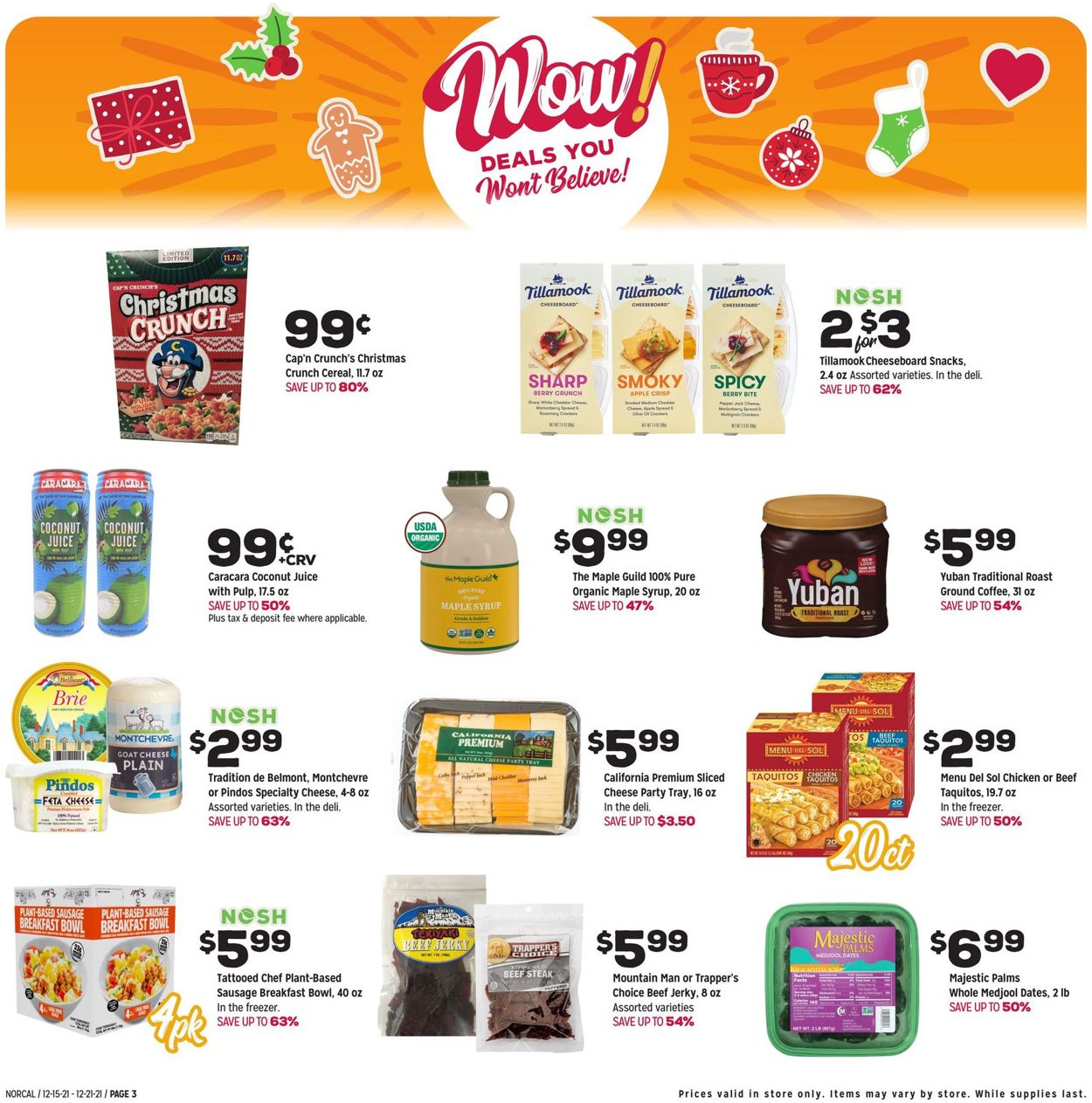 Catalogue Grocery Outlet from 12/15/2021