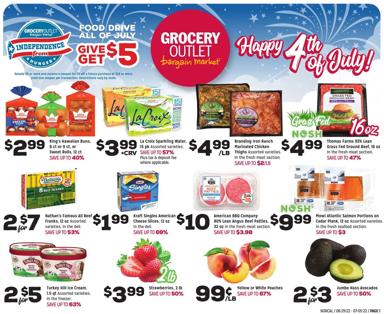 Catalogue Grocery Outlet - 4th of July Sale from 06/29/2022