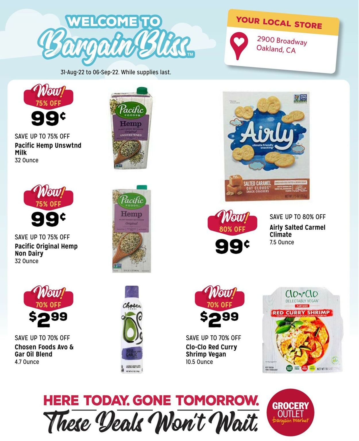 Catalogue Grocery Outlet from 08/31/2022