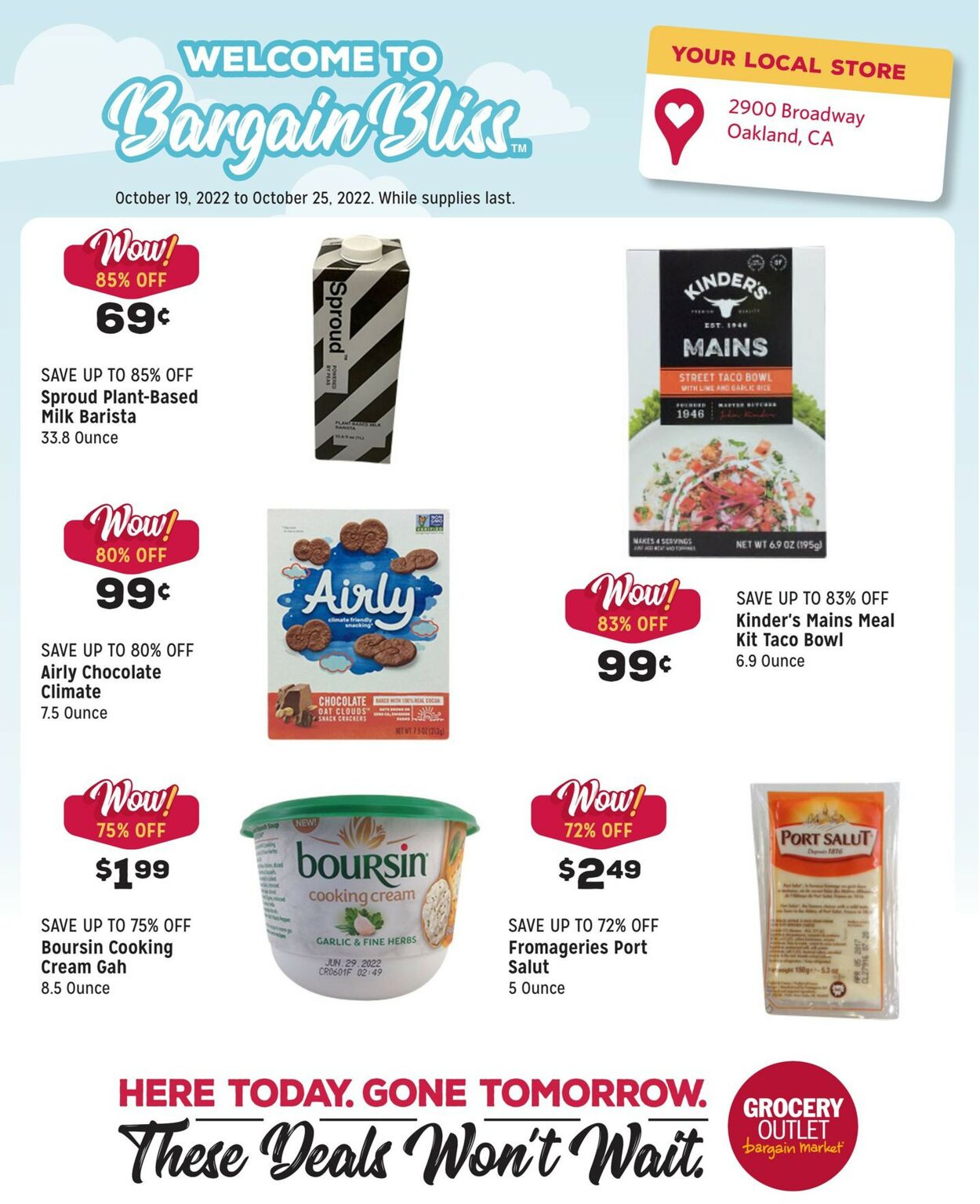 Catalogue Grocery Outlet from 10/19/2022