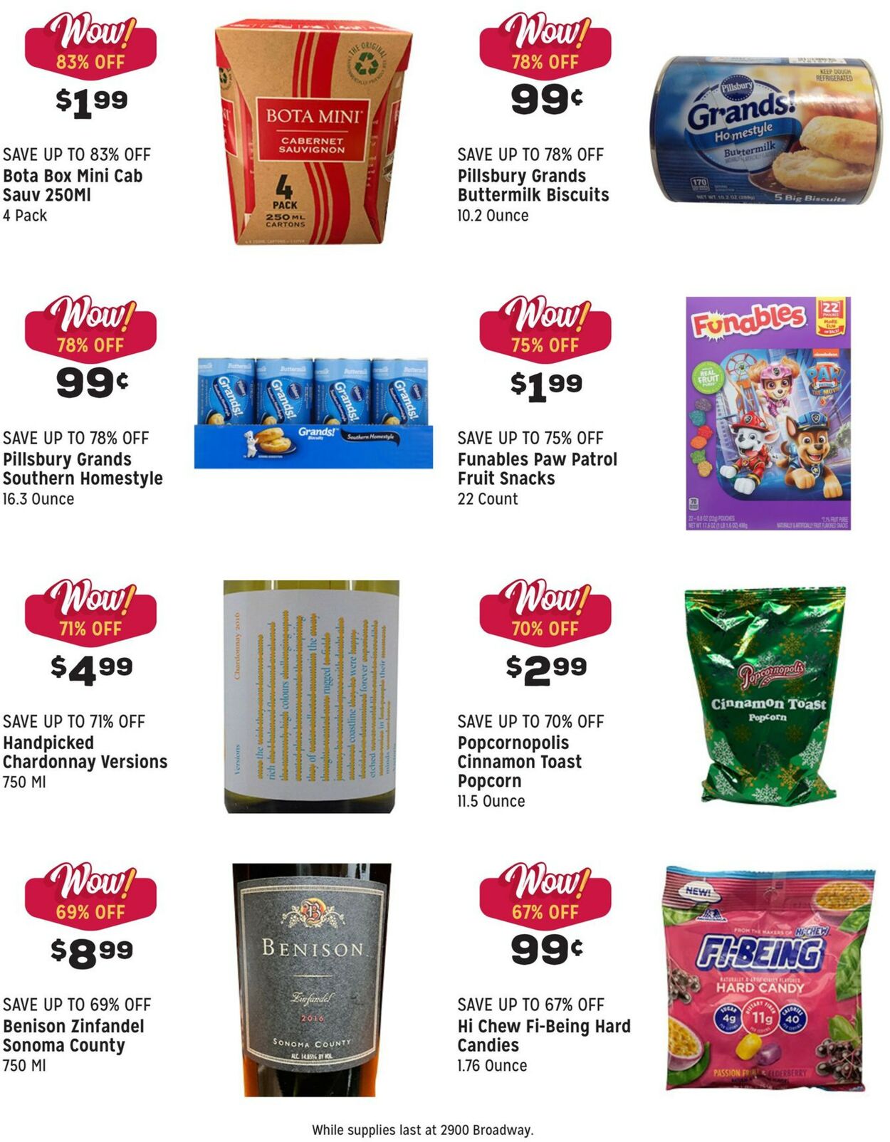 Catalogue Grocery Outlet from 12/21/2022