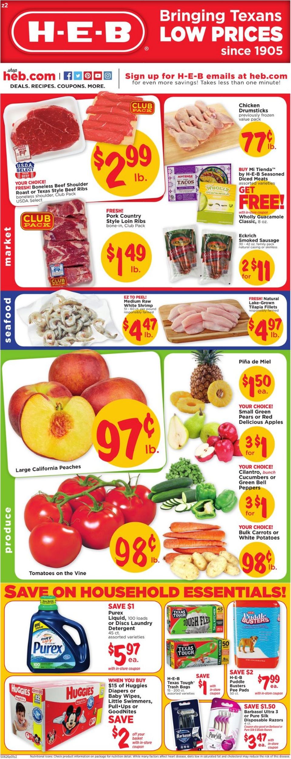 Catalogue H-E-B from 06/26/2019