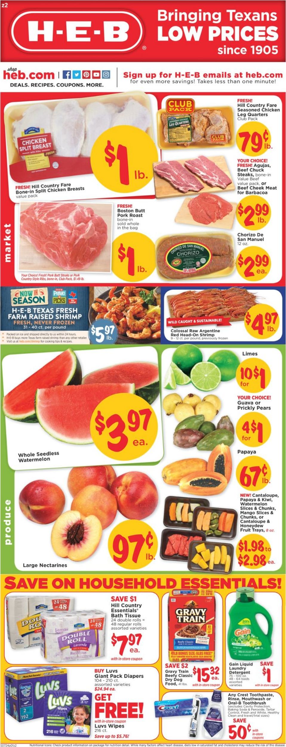Catalogue H-E-B from 07/24/2019
