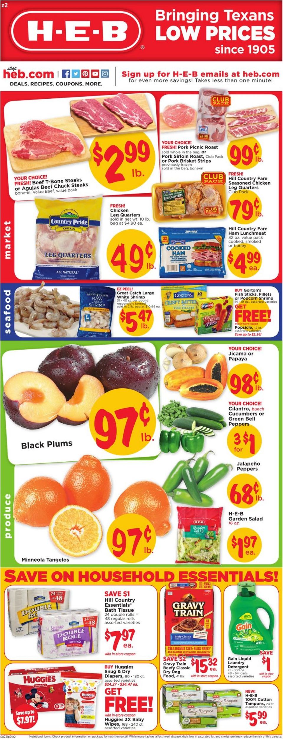 Catalogue H-E-B from 07/31/2019