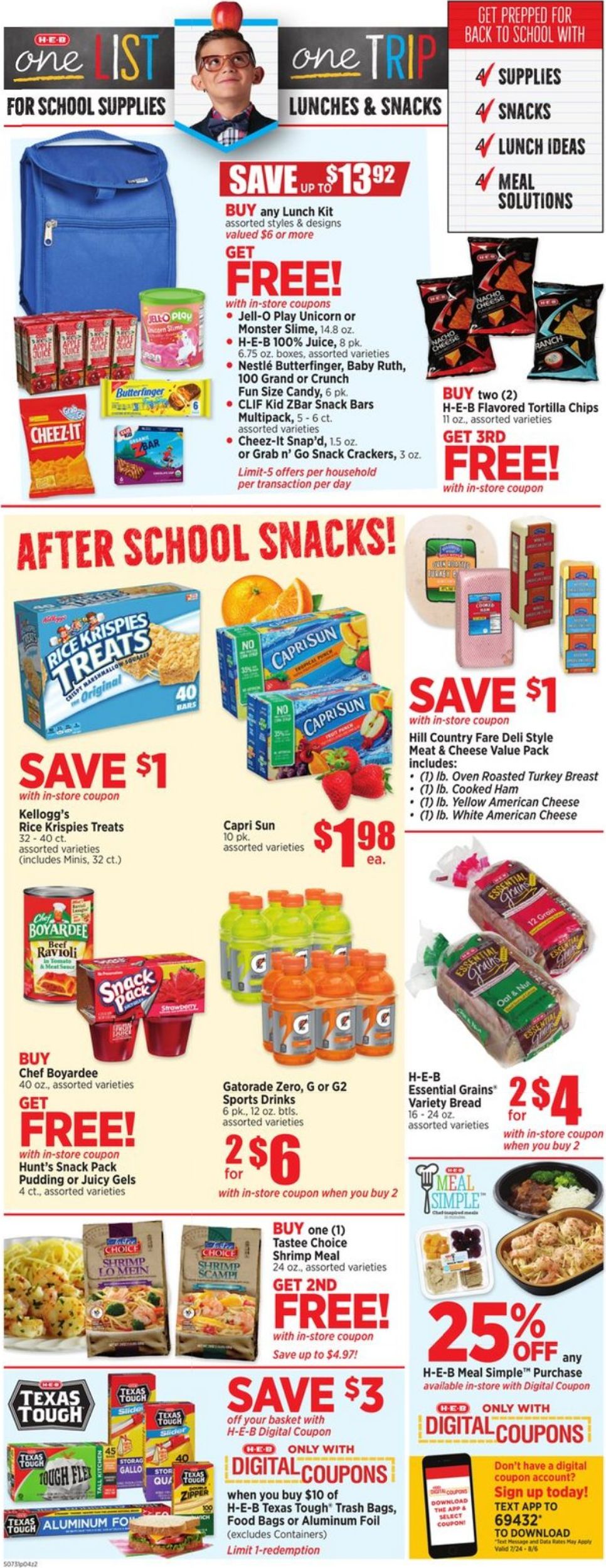 Catalogue H-E-B from 07/31/2019