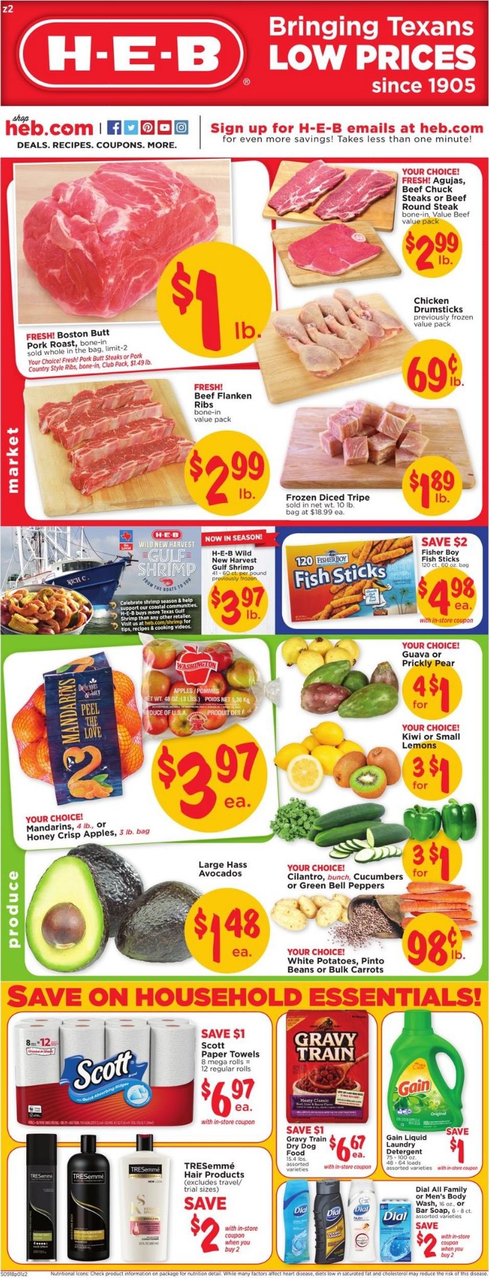 Catalogue H-E-B from 09/18/2019