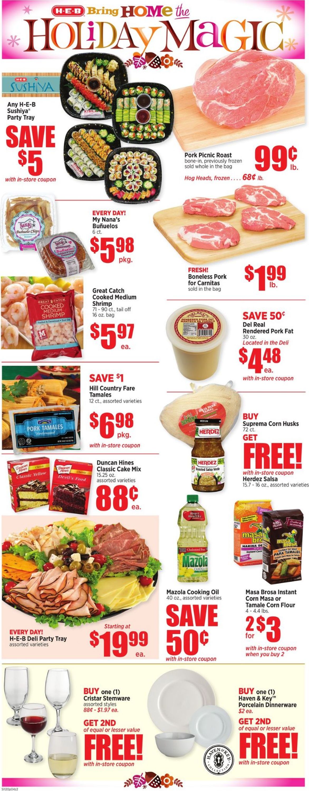 Catalogue H-E-B - Thanksgiving Ad 2019 from 11/20/2019