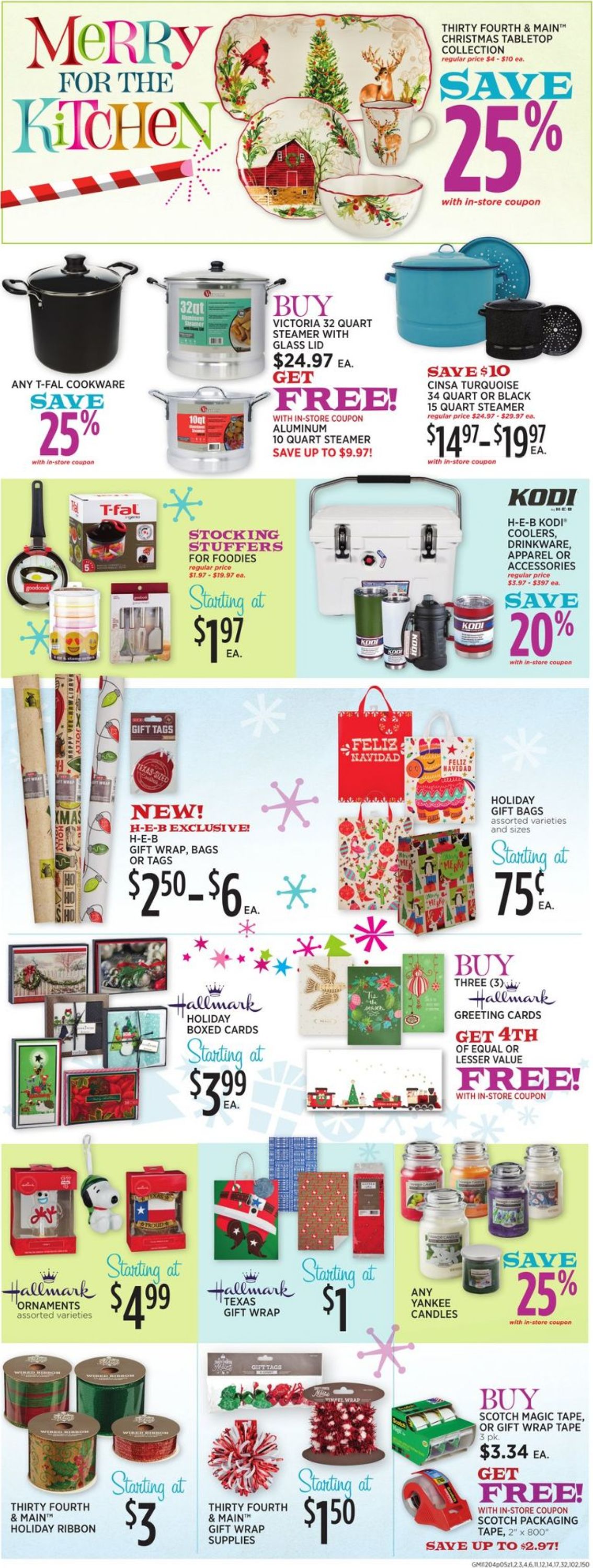 Catalogue H-E-B - Holiday Ad 2019 from 12/04/2019
