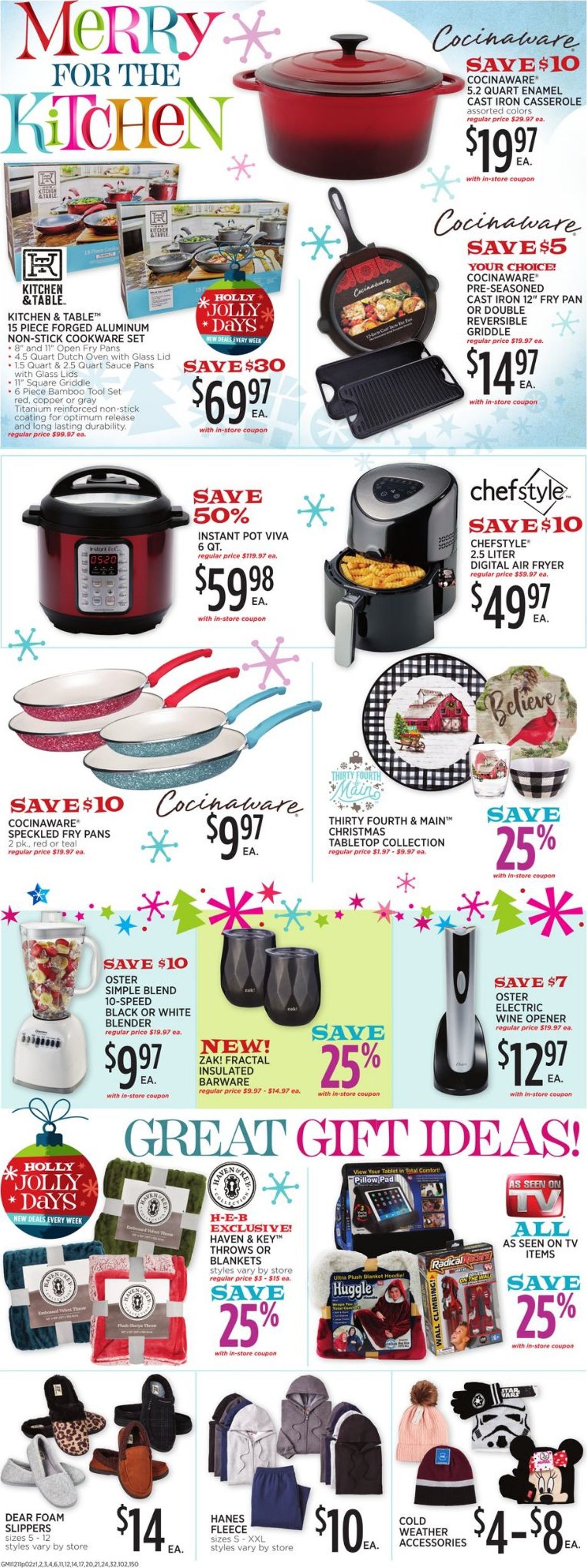 Catalogue H-E-B - Holiday Ad 2019 from 12/11/2019