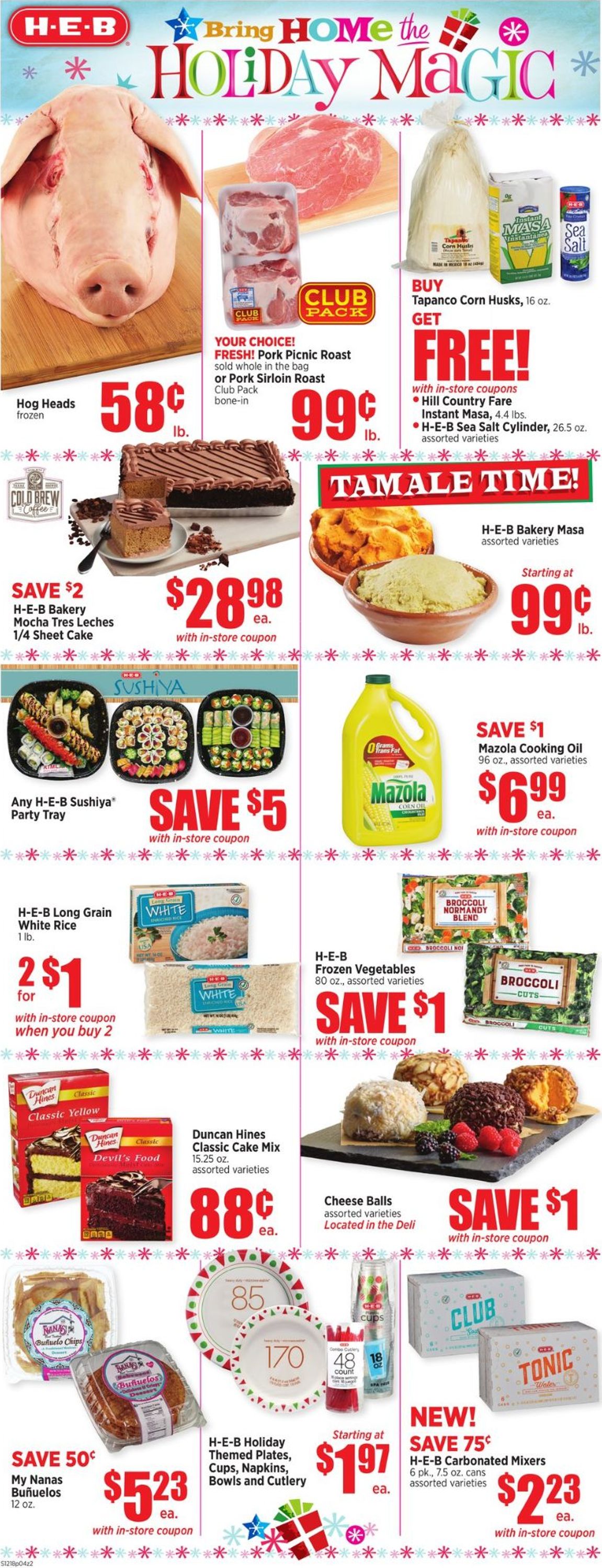 HEB Christmas Ad 2019 Current weekly ad 12/18 12/24/2019 [8