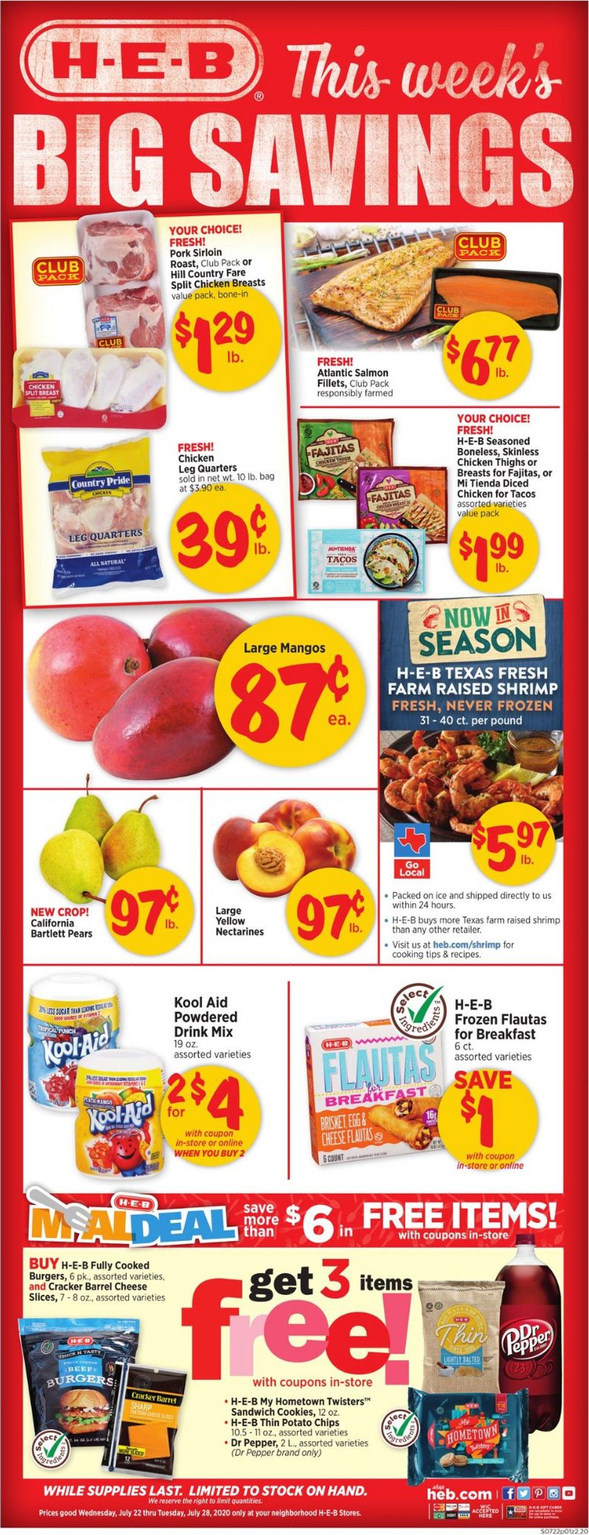 Catalogue H-E-B from 07/22/2020