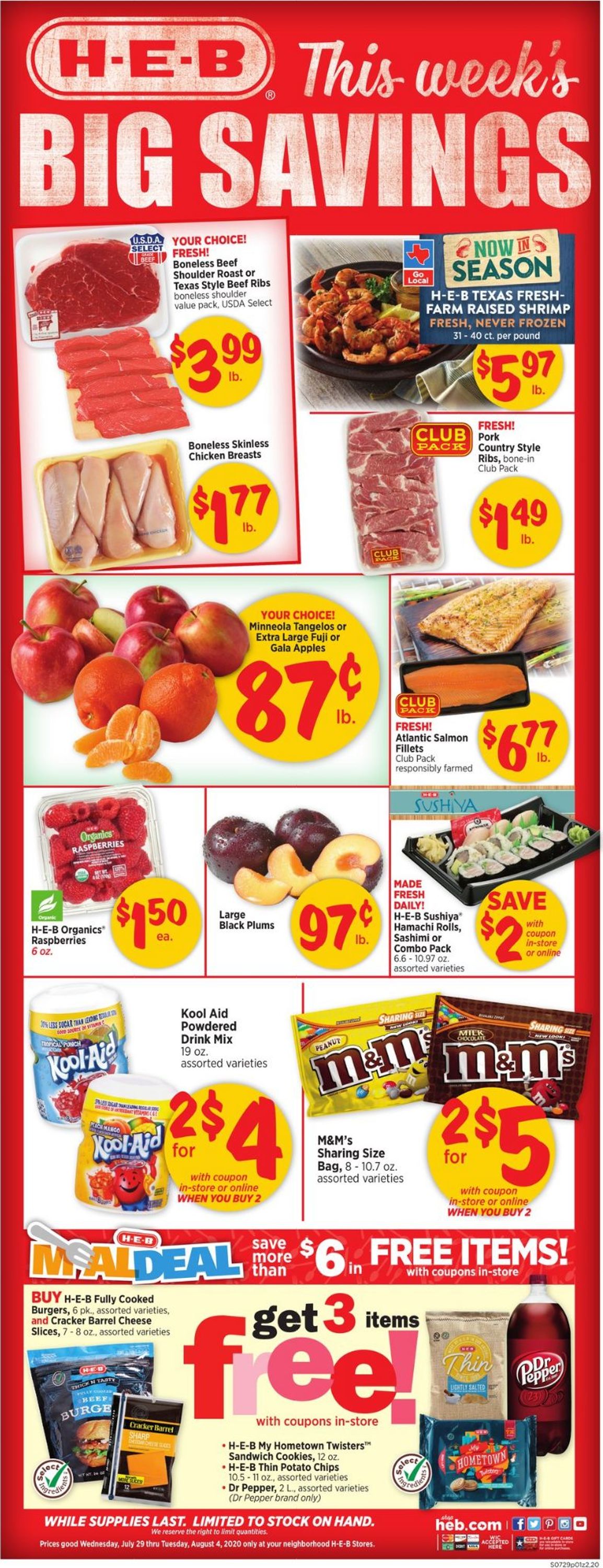 Catalogue H-E-B from 07/29/2020