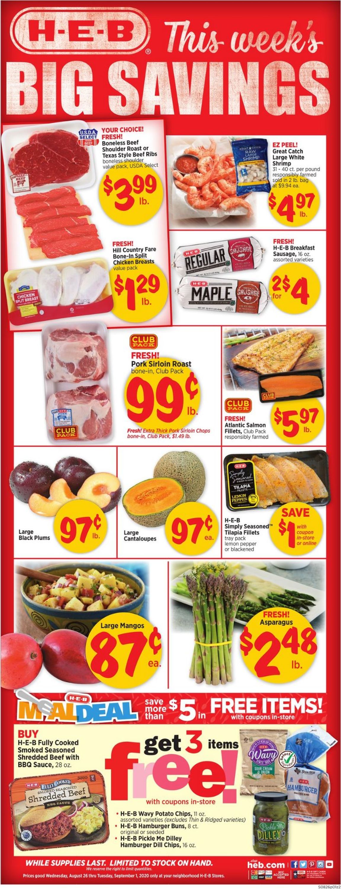H-E-B Current weekly ad 08/26 - 09/01/2020 - frequent-ads.com