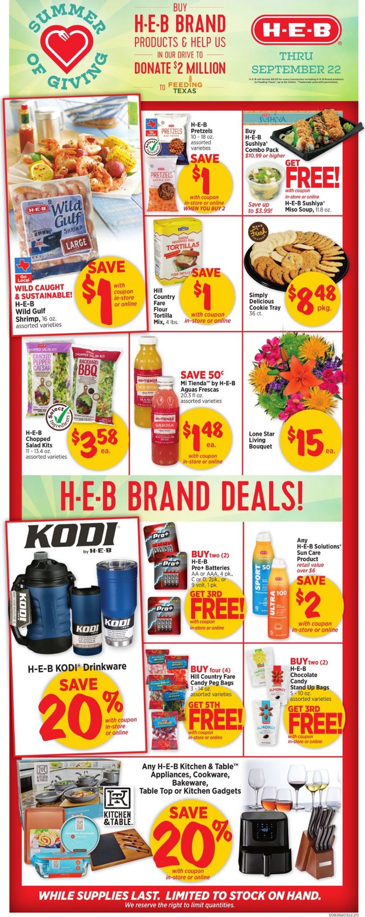 Catalogue H-E-B from 08/26/2020
