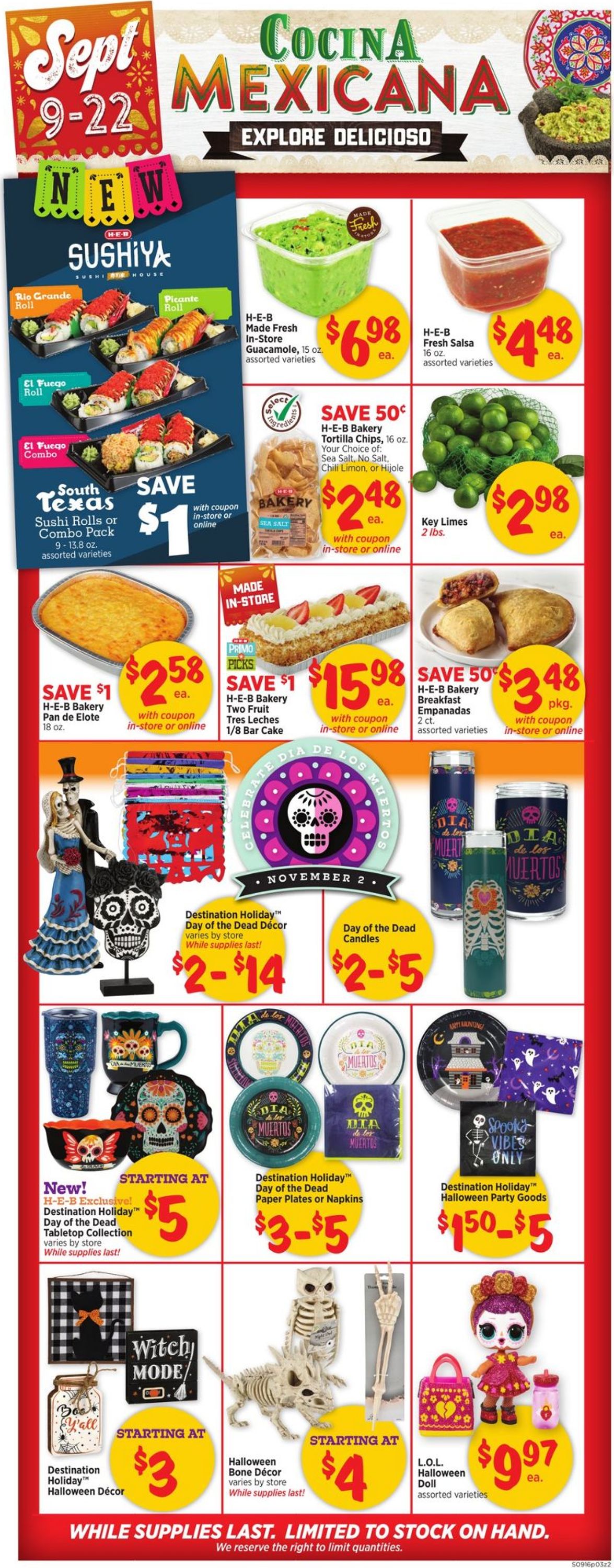 Catalogue H-E-B from 09/16/2020