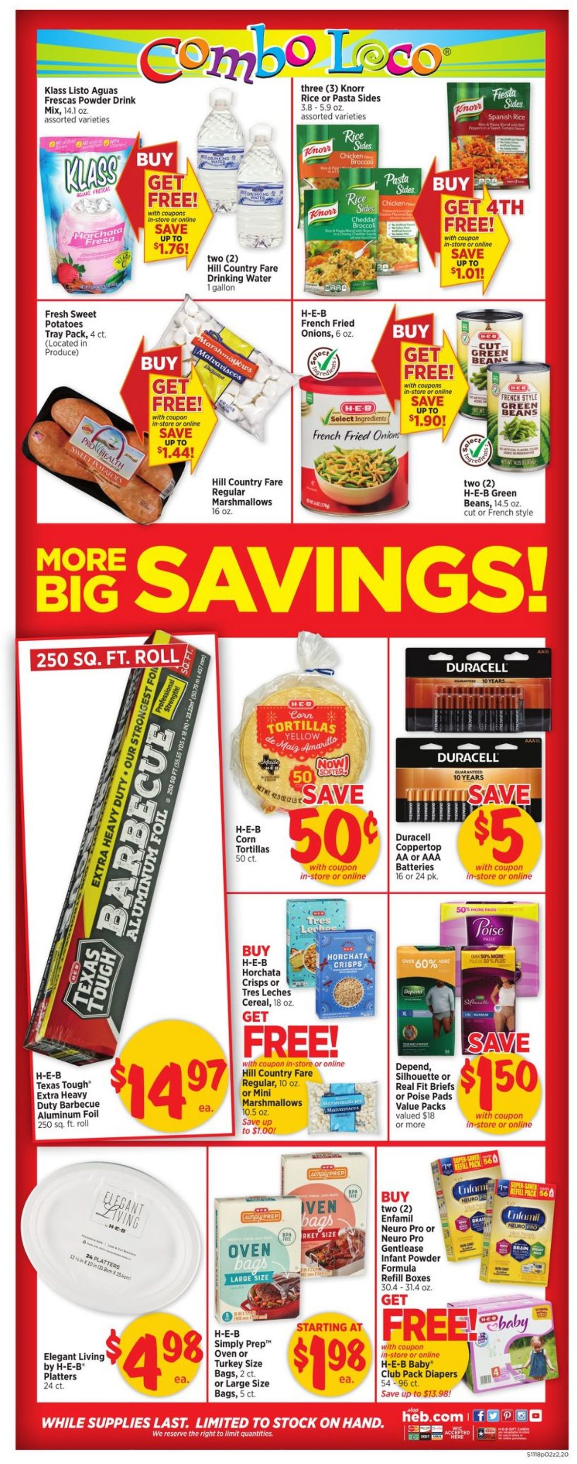 HEB Thanksgiving ad 2020 Current weekly ad 11/18 11/26/2020 [2