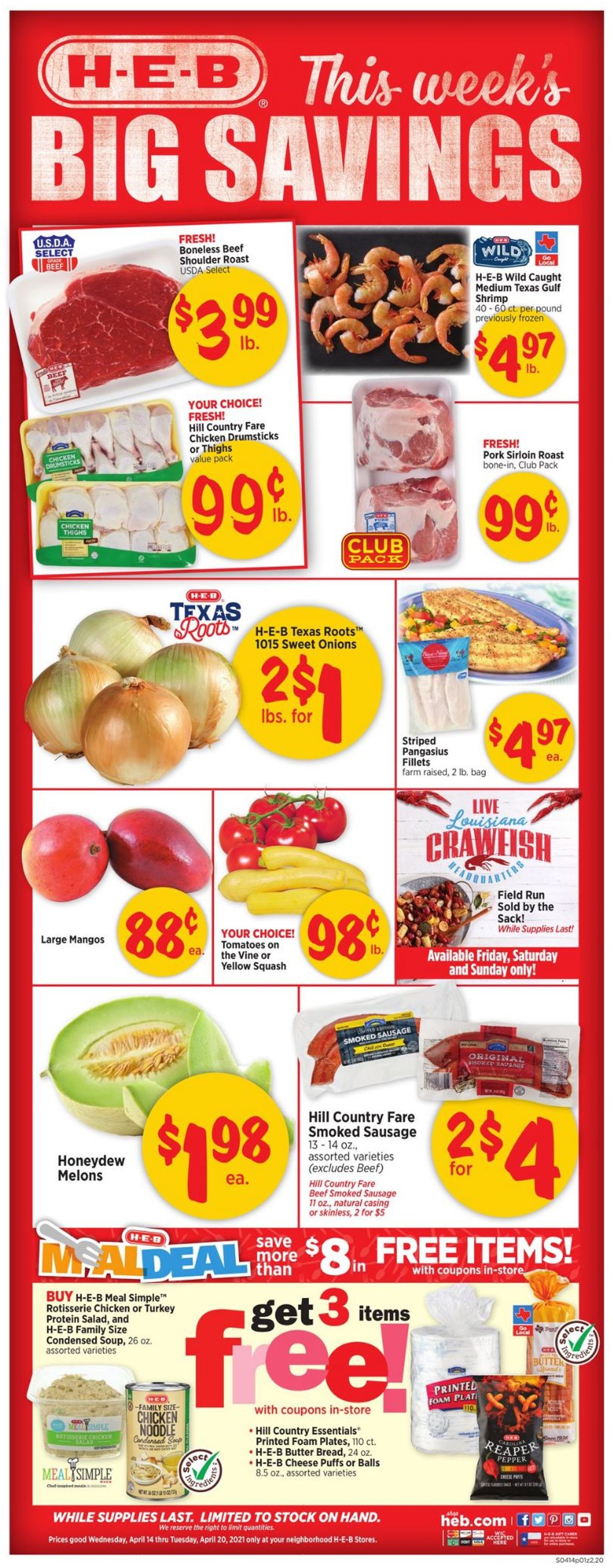 Catalogue H-E-B from 04/14/2021