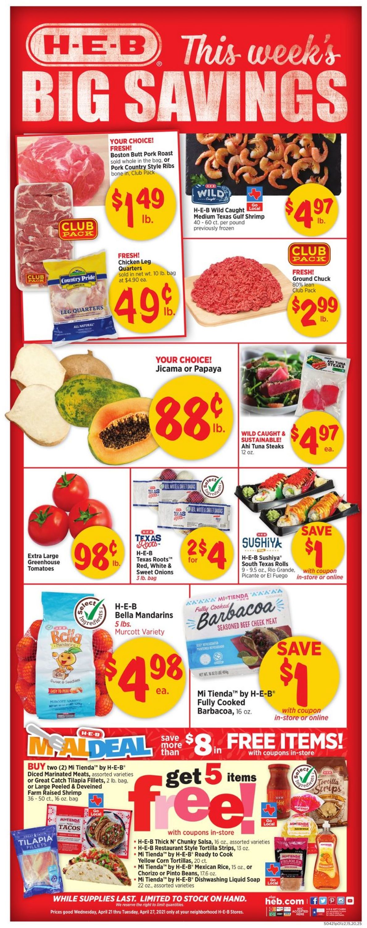 Catalogue H-E-B from 04/21/2021