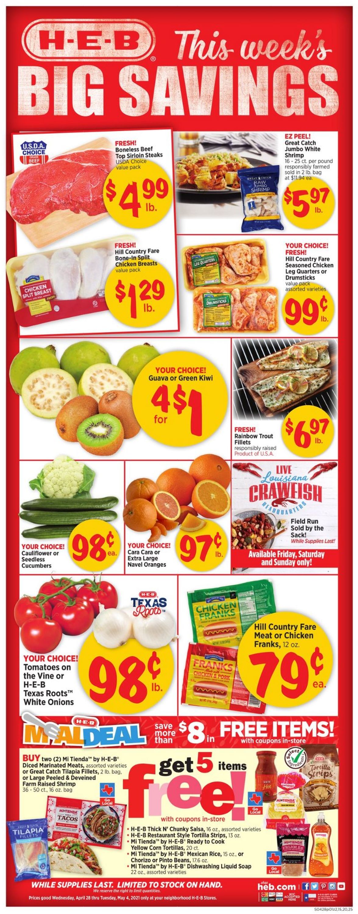 Catalogue H-E-B from 04/28/2021
