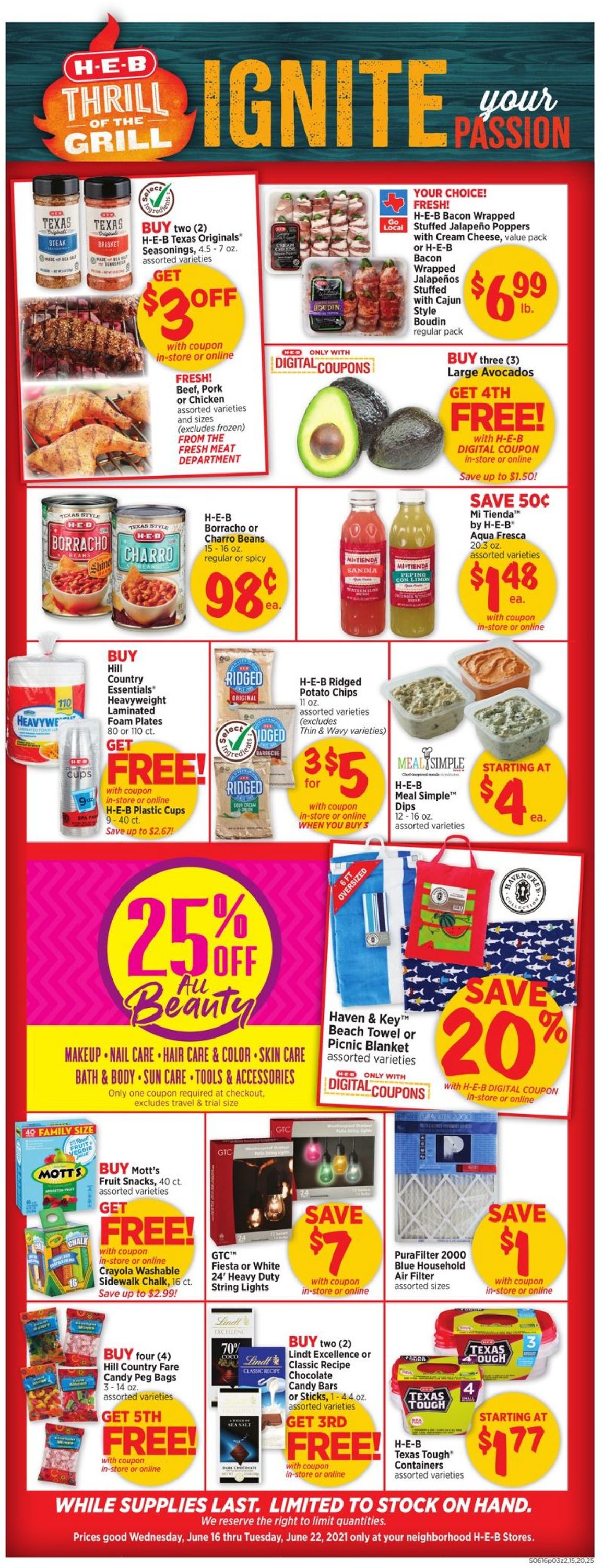 Catalogue H-E-B from 06/16/2021