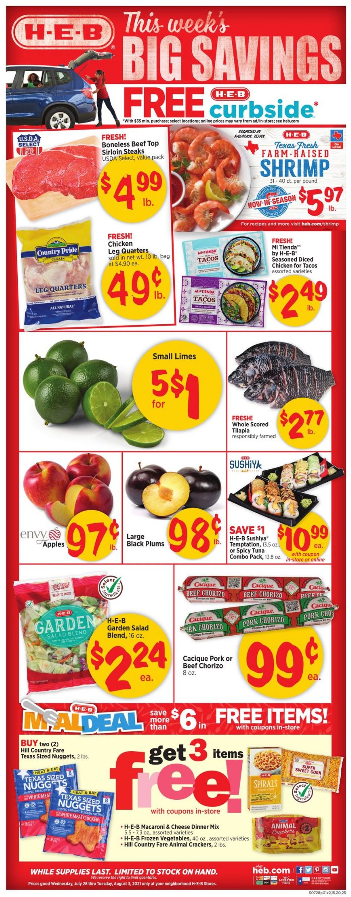 Catalogue H-E-B from 07/28/2021
