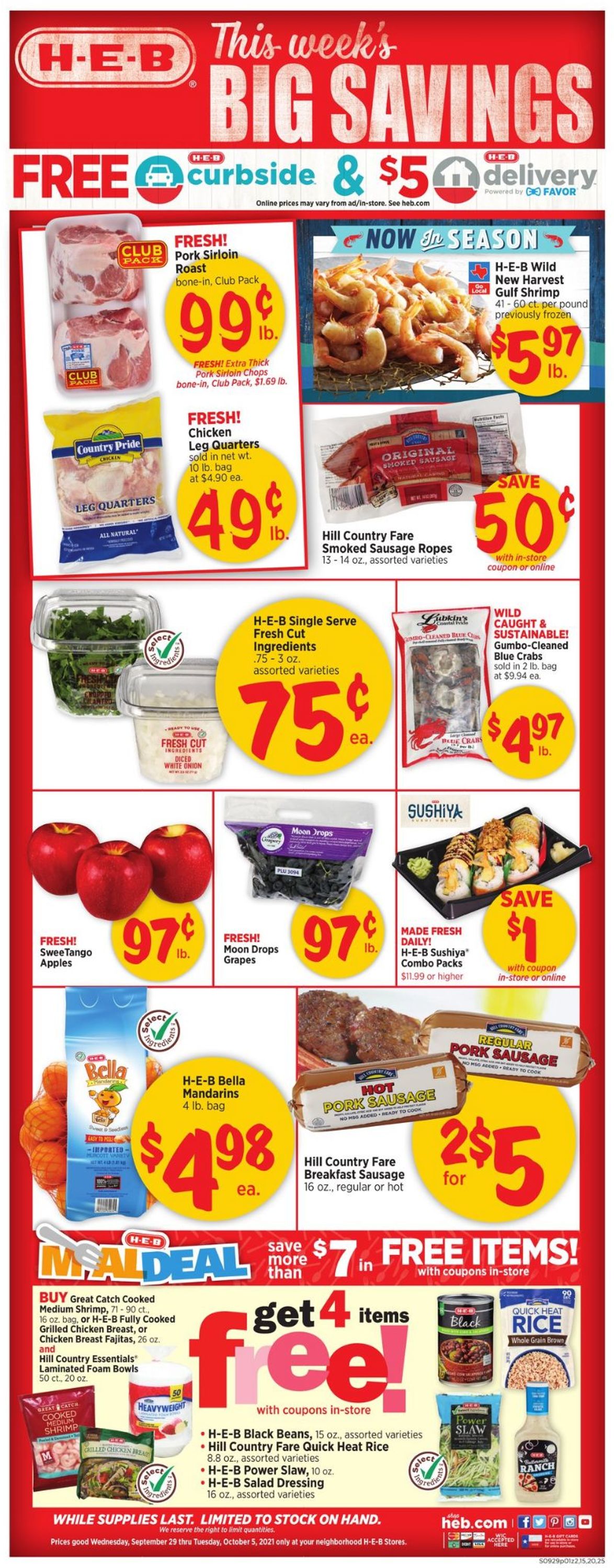 Catalogue H-E-B from 09/29/2021