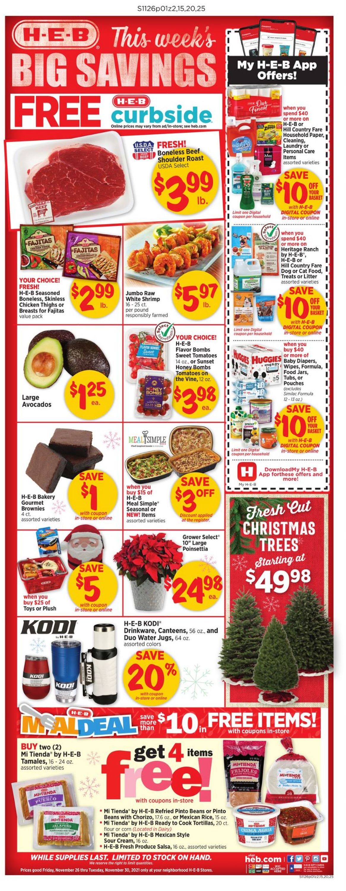 Catalogue H-E-B from 11/26/2021