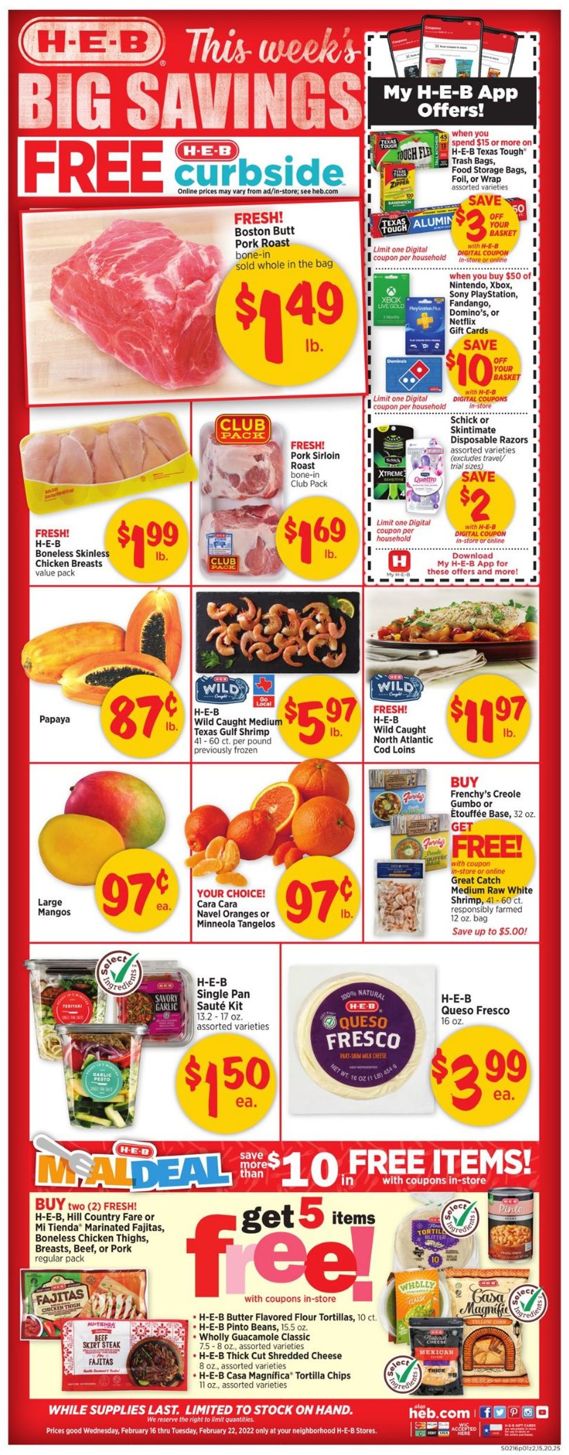 Catalogue H-E-B from 02/16/2022