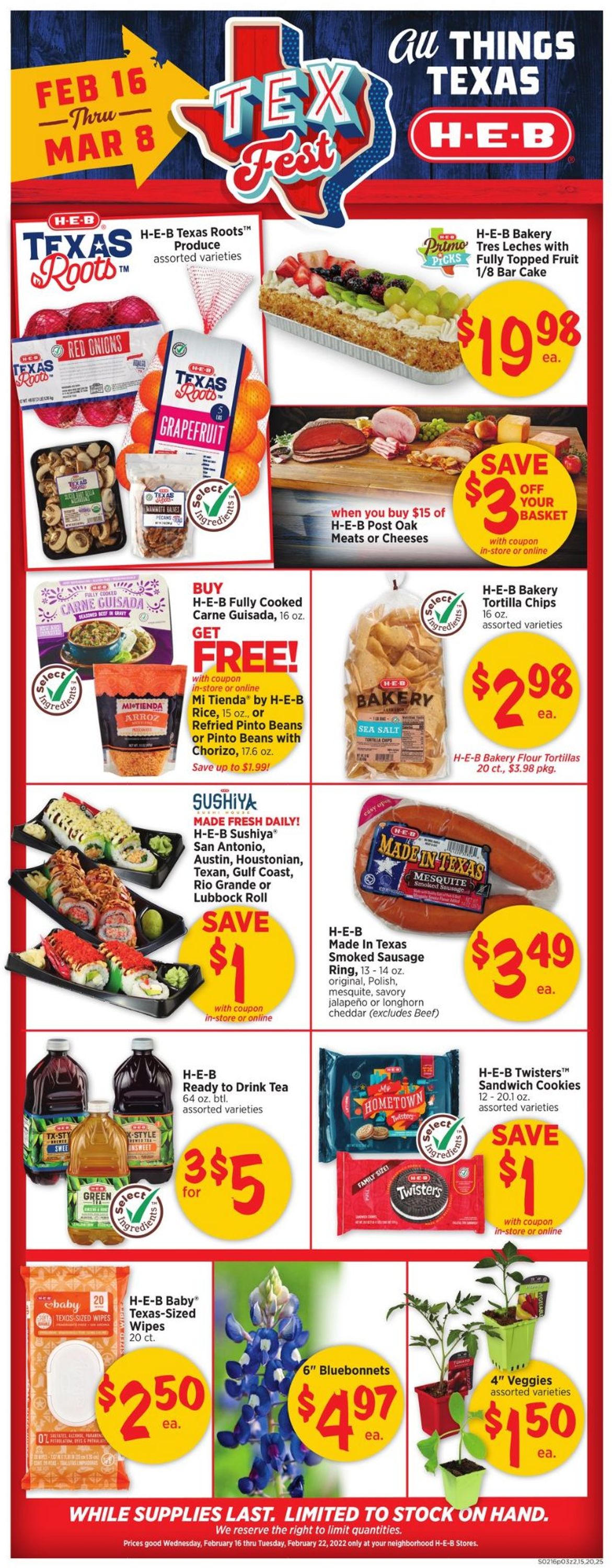 Catalogue H-E-B from 02/16/2022