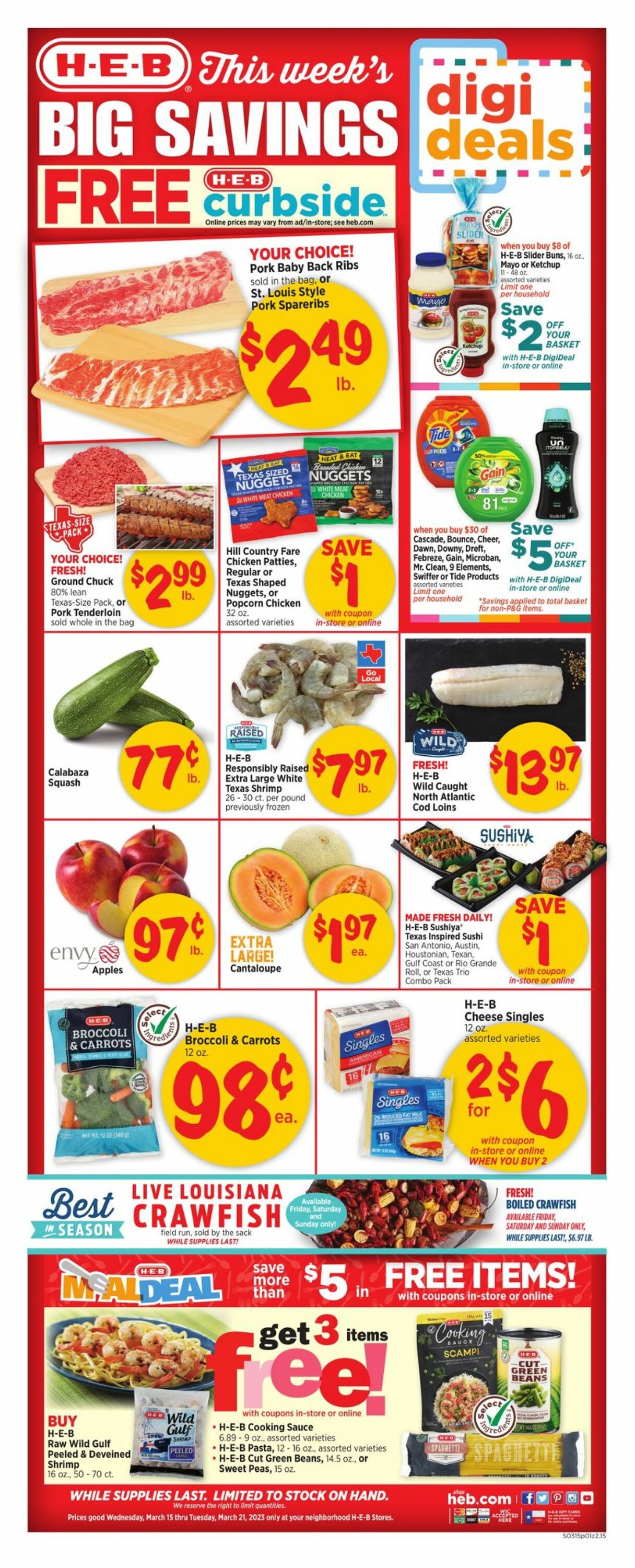 Catalogue H-E-B from 03/15/2023