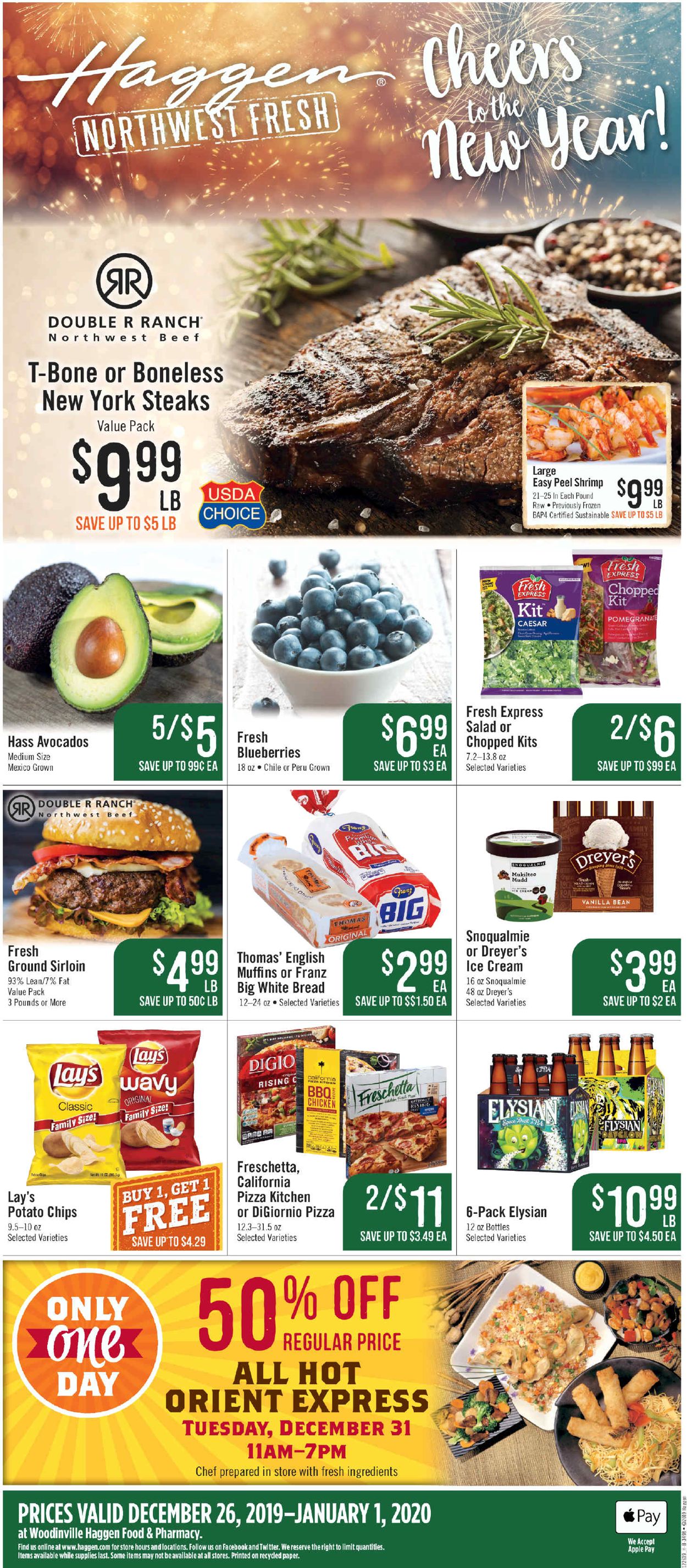 Catalogue Haggen - New Year's Ad 2019/2020 from 12/26/2019
