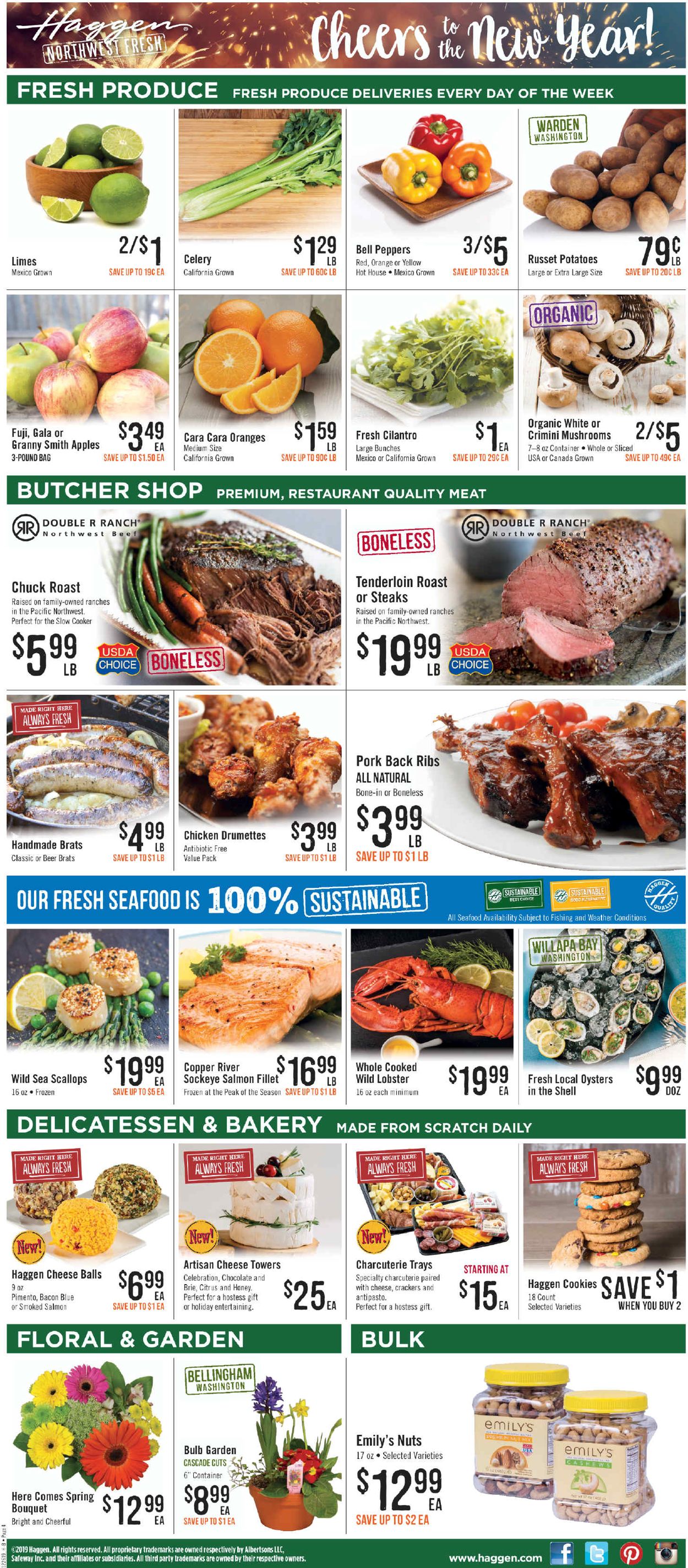 Catalogue Haggen - New Year's Ad 2019/2020 from 12/26/2019