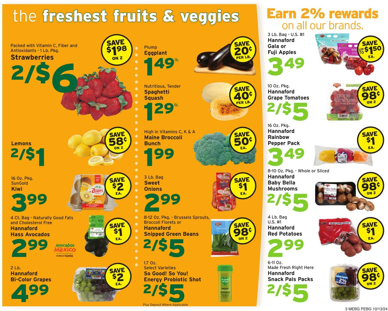 Catalogue Hannaford from 10/13/2024