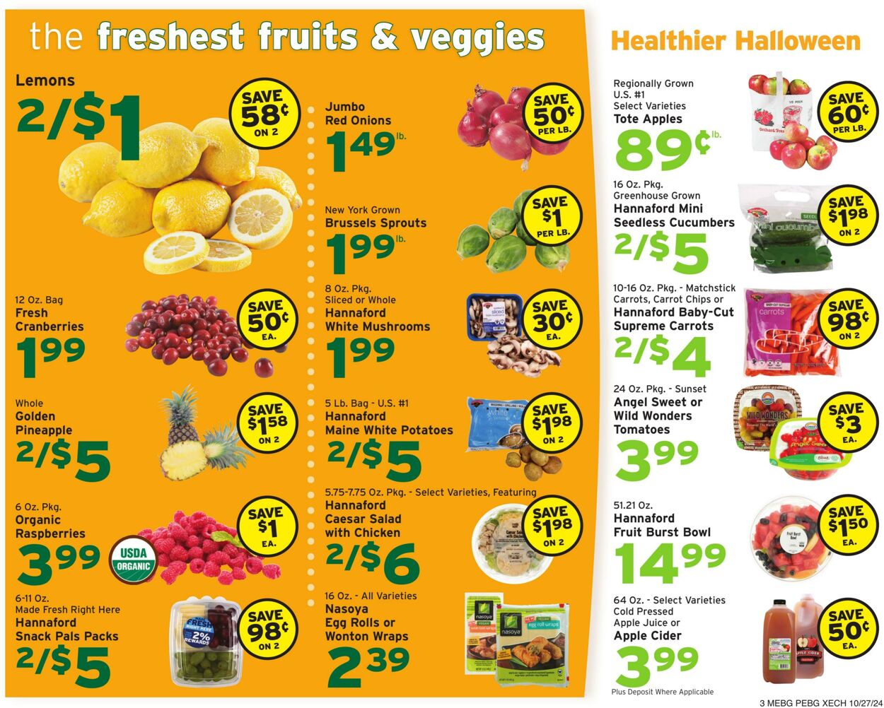 Catalogue Hannaford from 10/27/2024