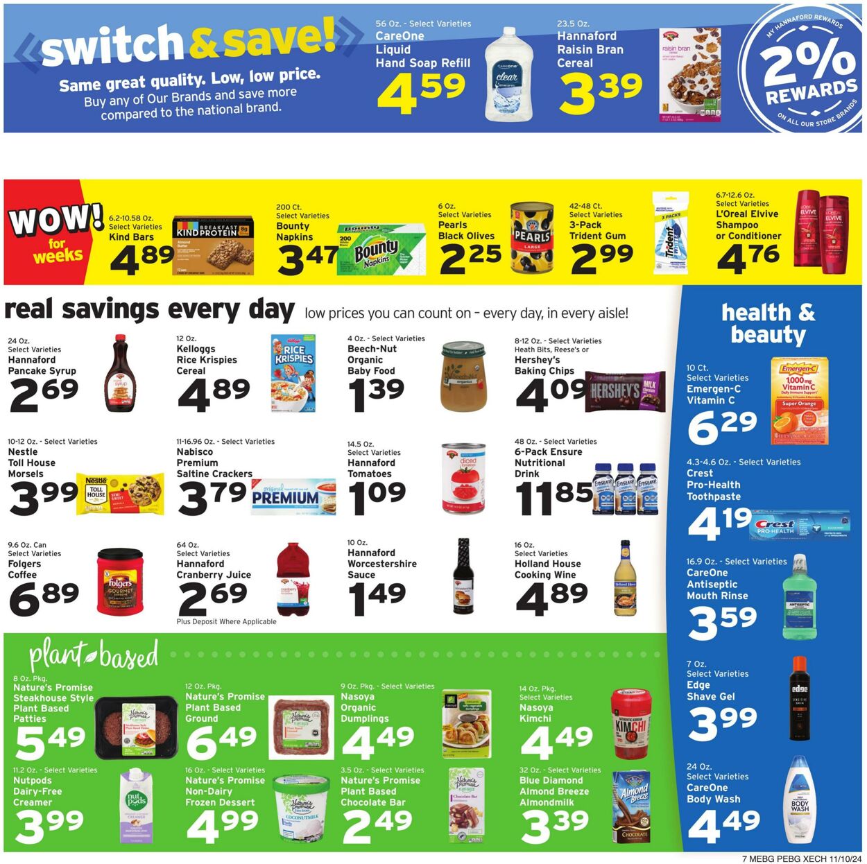 Catalogue Hannaford from 11/10/2024