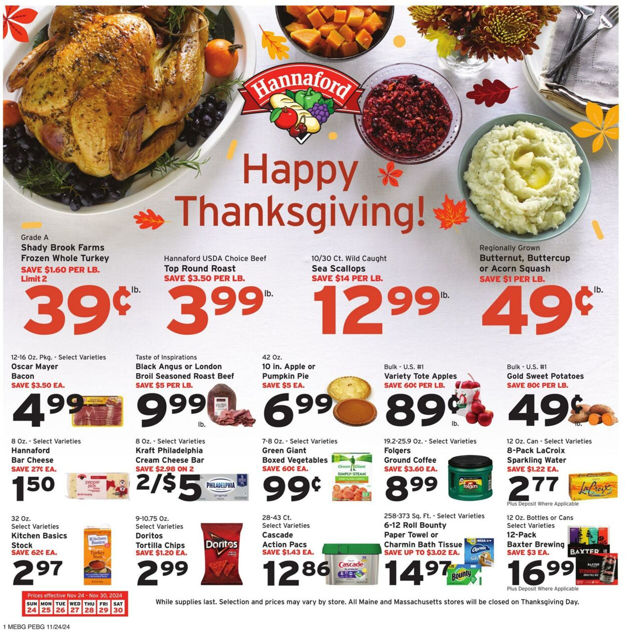 Catalogue Hannaford from 11/24/2024