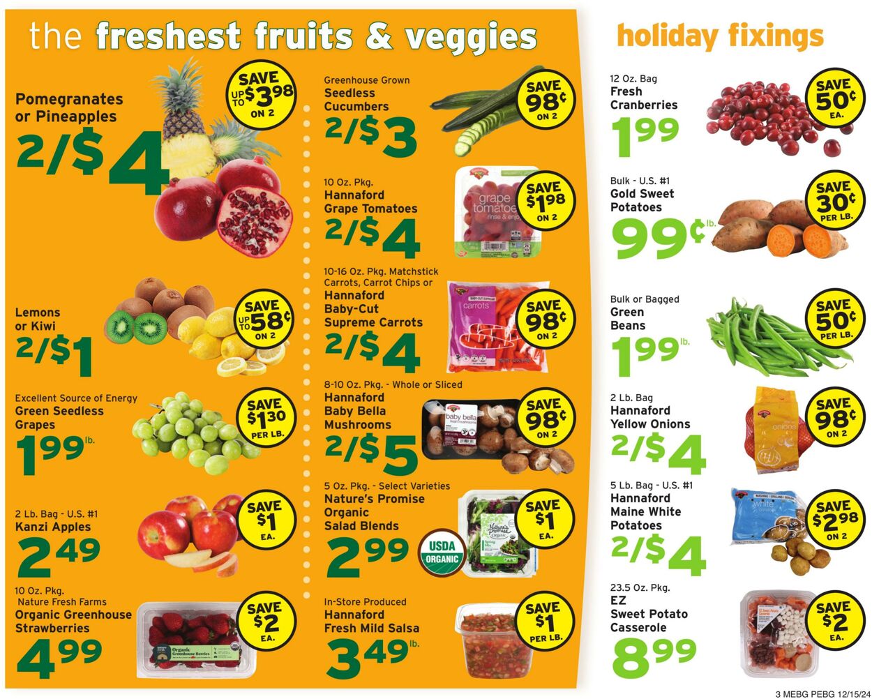 Catalogue Hannaford from 12/15/2024