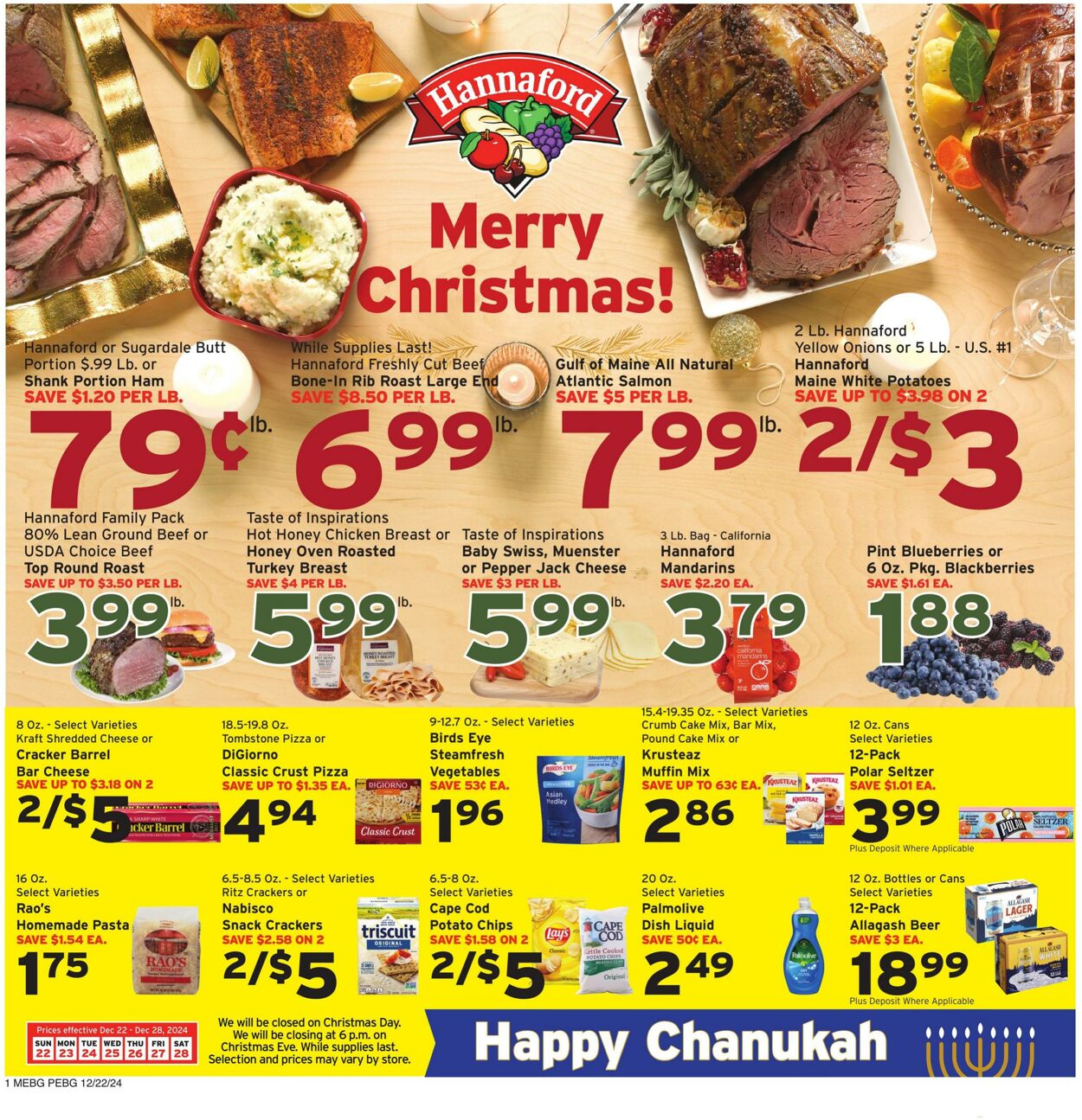 Catalogue Hannaford from 12/22/2024