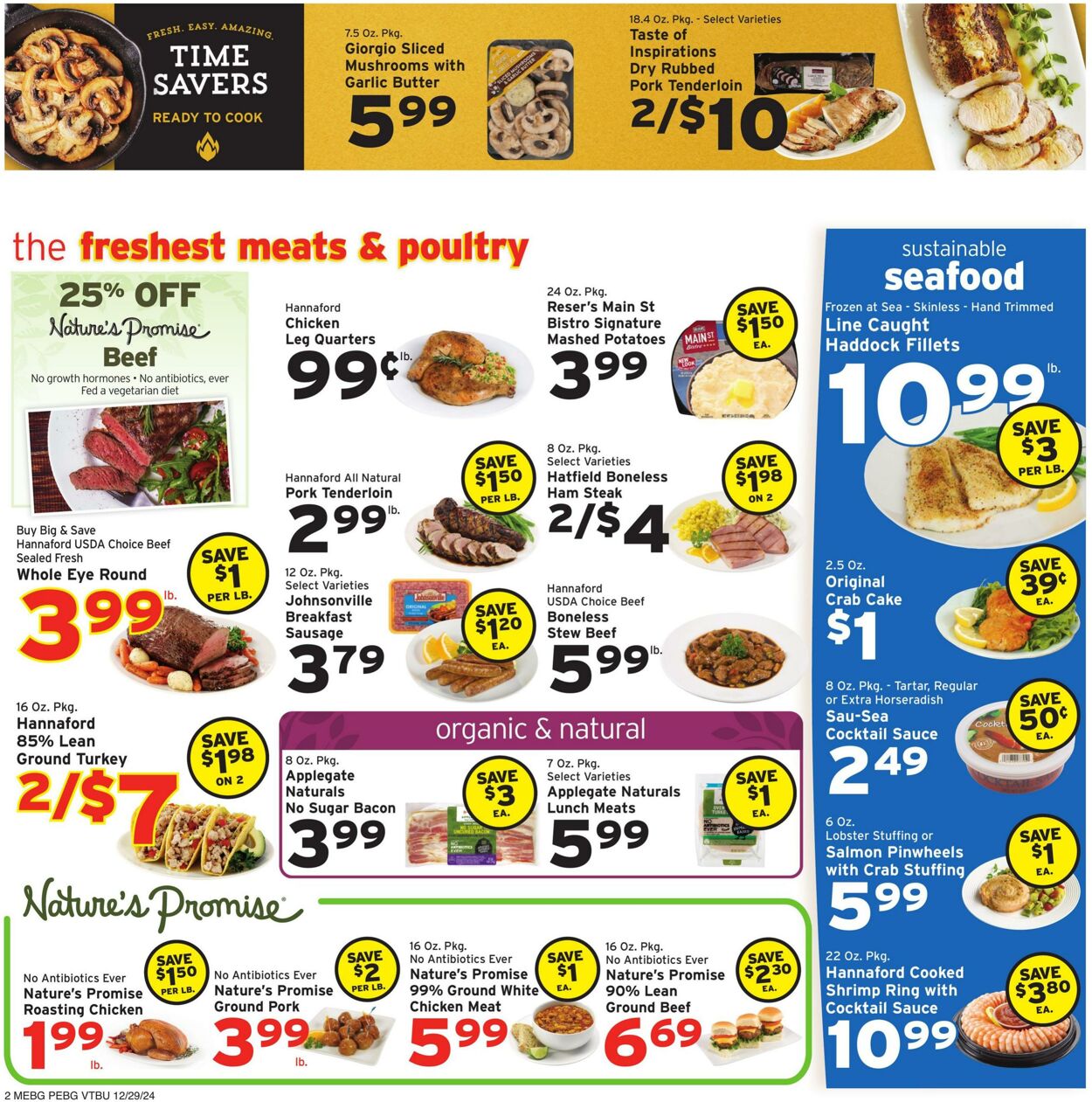 Catalogue Hannaford from 12/29/2024