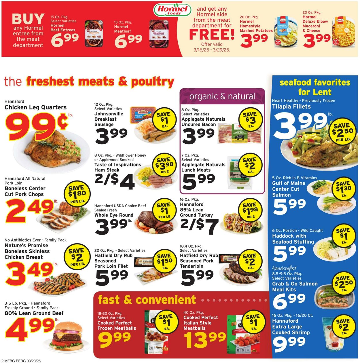 Catalogue Hannaford from 03/23/2025