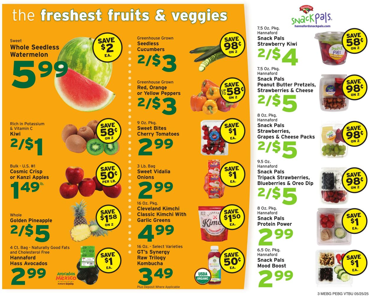 Catalogue Hannaford from 05/25/2025