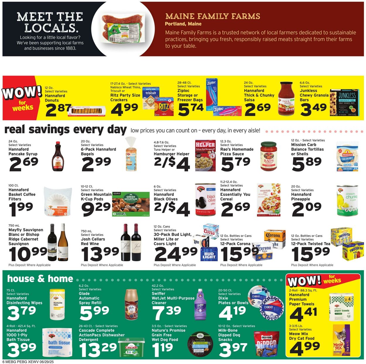 Catalogue Hannaford from 06/29/2025