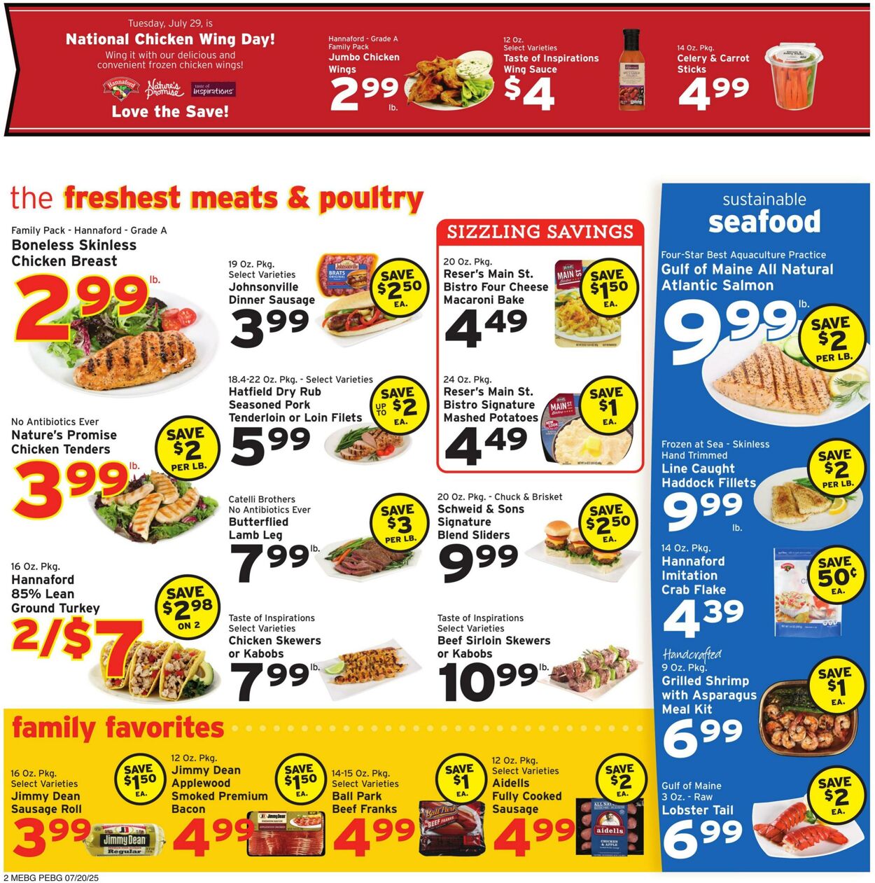 Catalogue Hannaford from 07/20/2025
