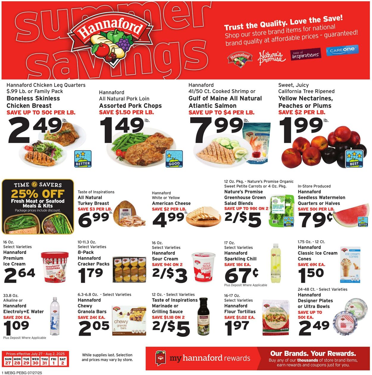 Catalogue Hannaford from 07/27/2025